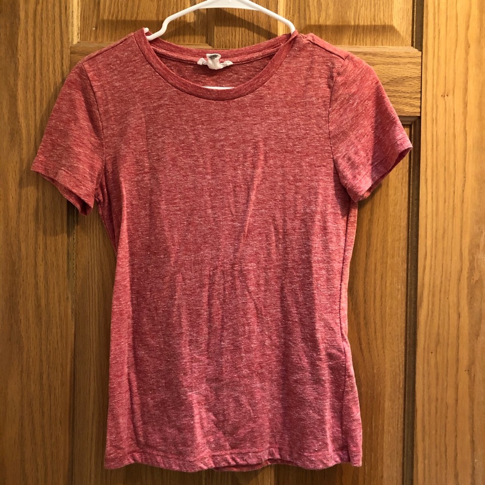 Light Red Solid T-Shirt